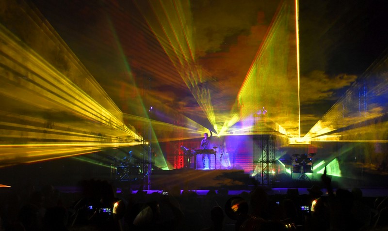 Jean Michel Jarre at Baalbeck Festival